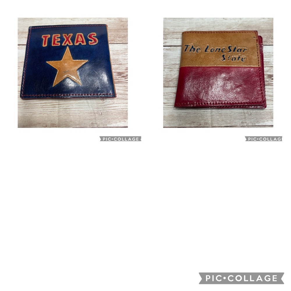 Texas The Lone Star State Leather Wallet